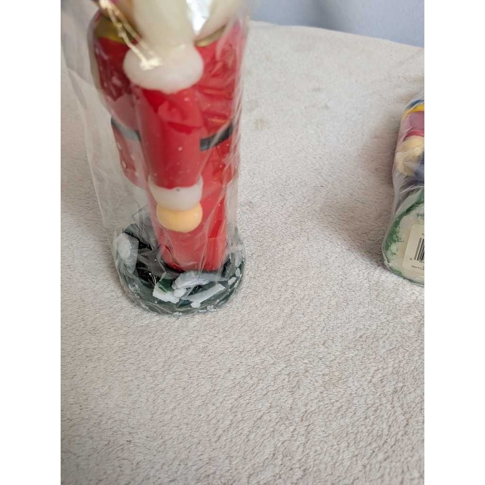 Vintage Nutcracker Candles Set 2 Christmas Soldier Figural Decorative Collectibl - Picture 10 of 11